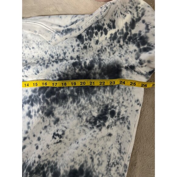 Lululemon Tie-Dye Sweatshirt Women's Oversized Fit Blue & White Cotton Blend Cas - Picture 5 of 7